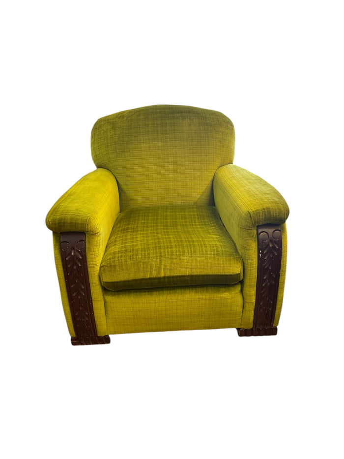 Green Upholstered Armchair