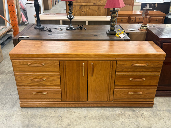 Honey Brown 6-Drawer Dresser