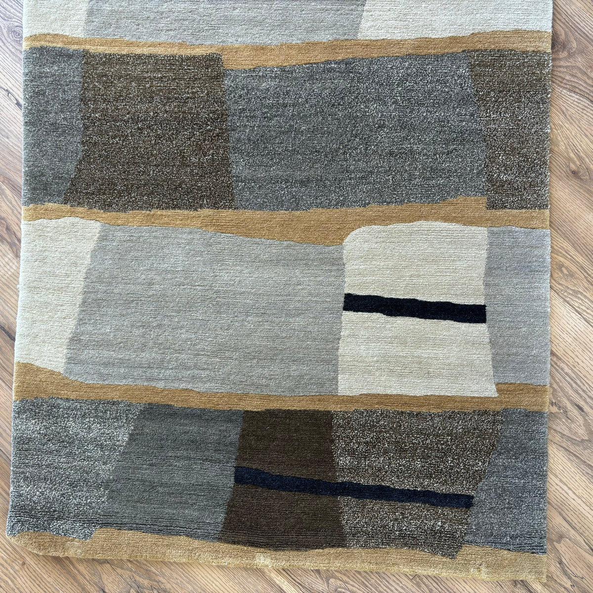 3x5-ft Taba Blackstone Rug, 100% Wool, 2-0047301