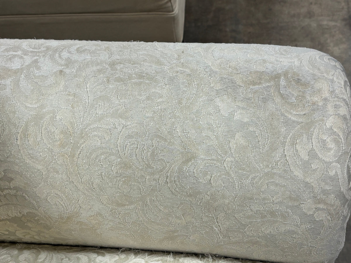 Traditional Cream-Colored Loveseat