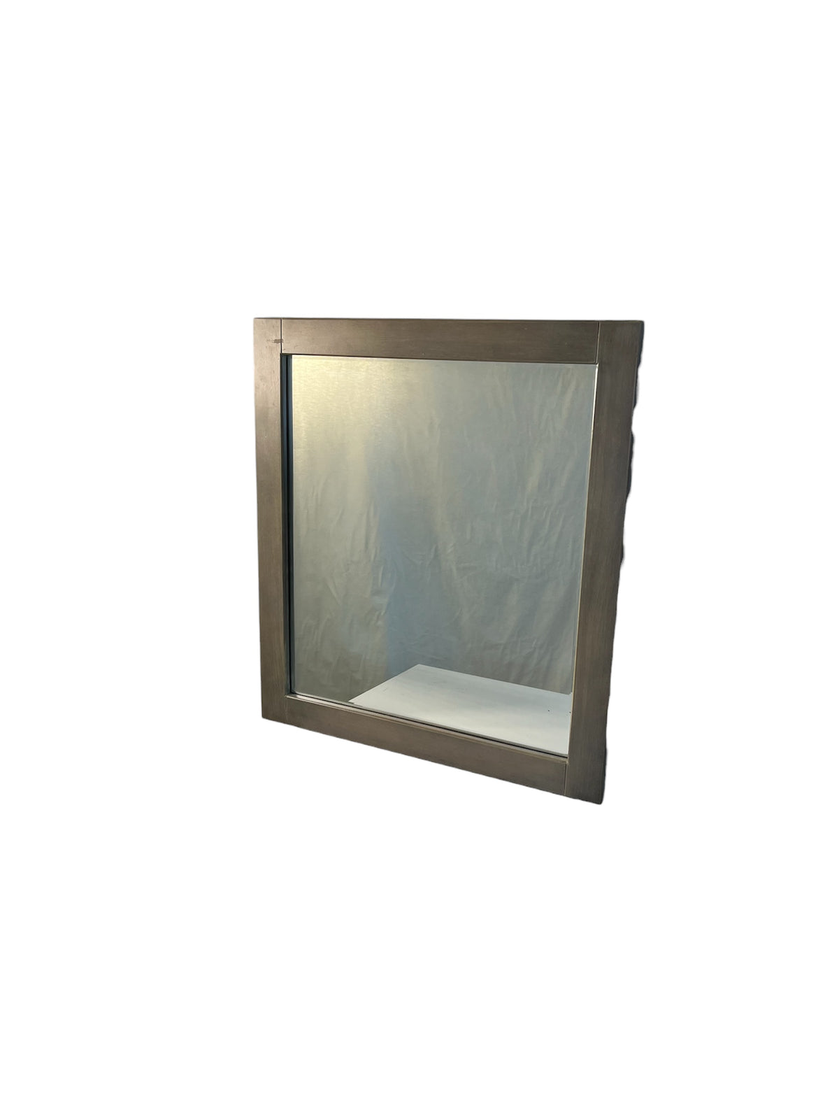 Light Oak Tone Wood Framed Mirror