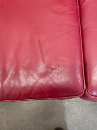 Three Seater Sofa in Red