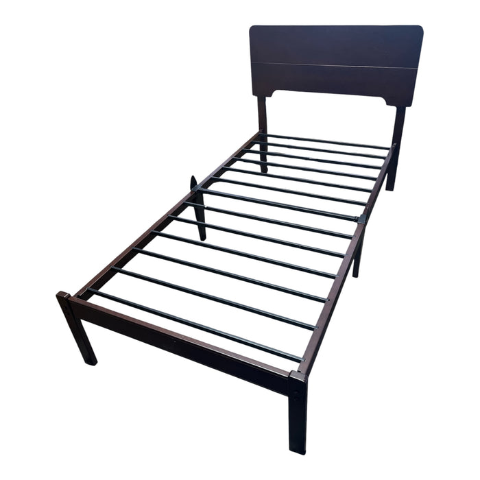 Dark Wood Twin Bed