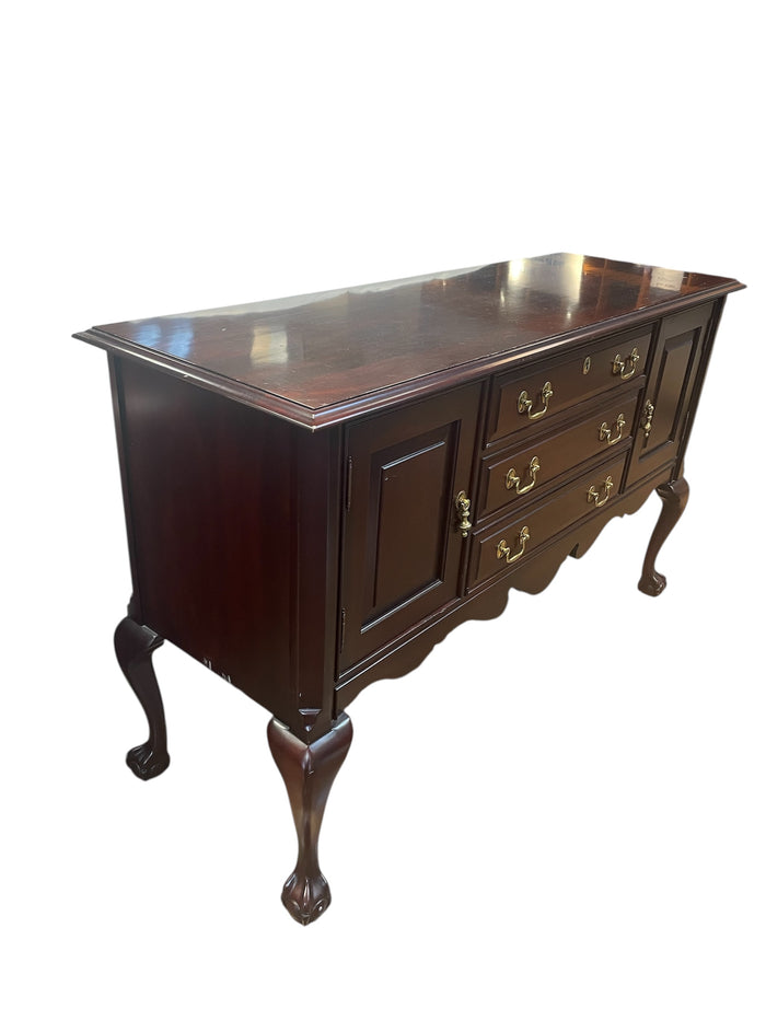 Solid Wood 3-Drawer Sideboard