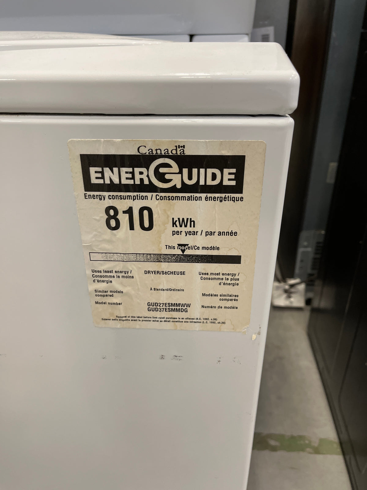 27" Stacked Electric Washer & Dryer in White