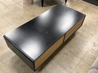 Black and Sandy Brown Modern Coffee Table