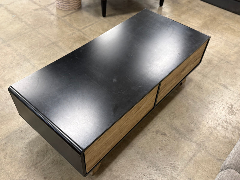 Black and Sandy Brown Modern Coffee Table