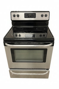 Black and Silver Frigidaire 30-inch Electric Range Stove