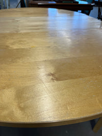 46"W Blonde Round Dining Table