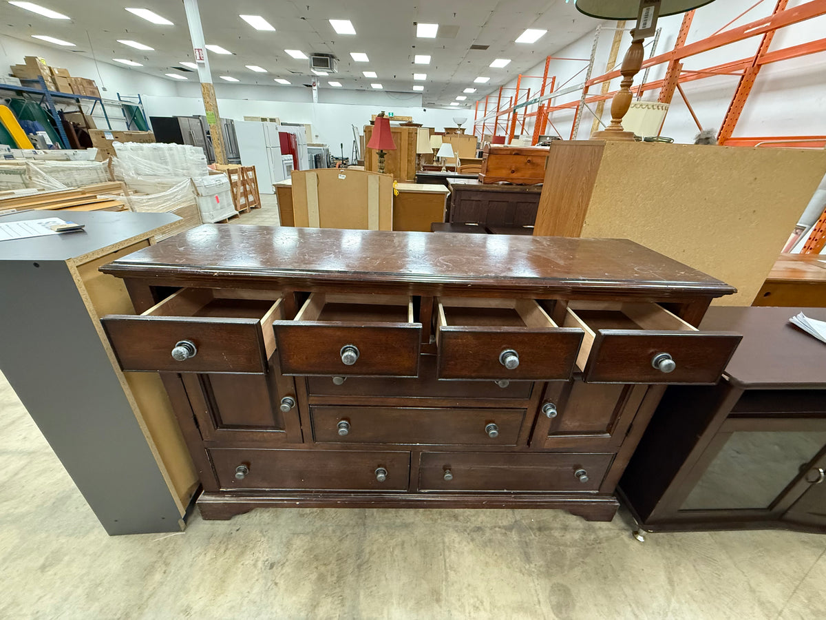 Traditional Style Dark Wooden Cabinet