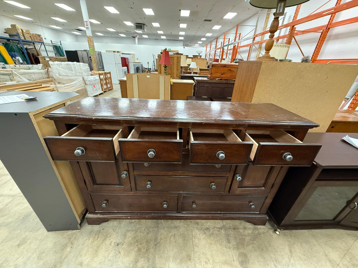 Traditional Style Dark Wooden finish Cabinet