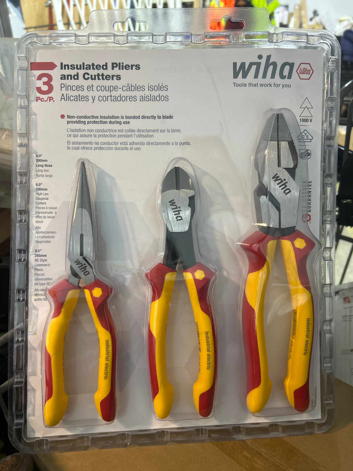 Wiha 3 Piece Electricians Cutter Set