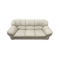Off-White Leather Couch