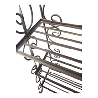 Brown Wrought Iron Bakers Rack