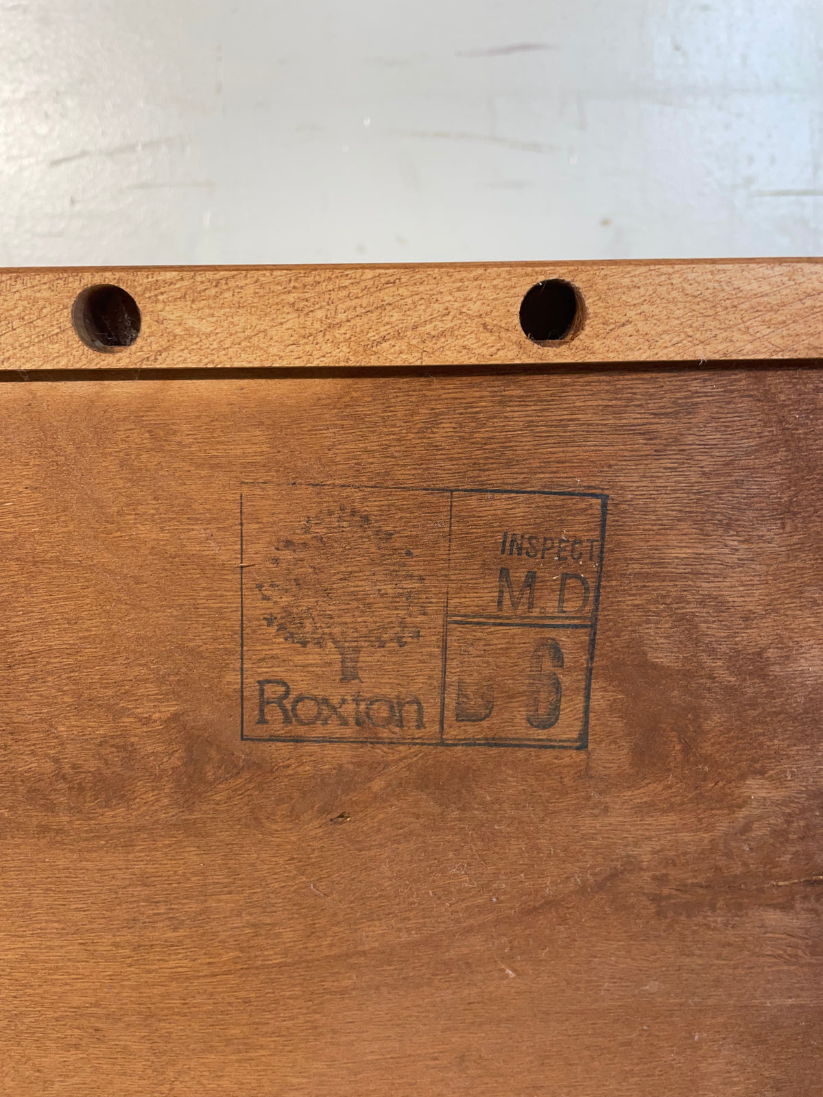 Vintage Roxton Maple Wood Magazine Rack