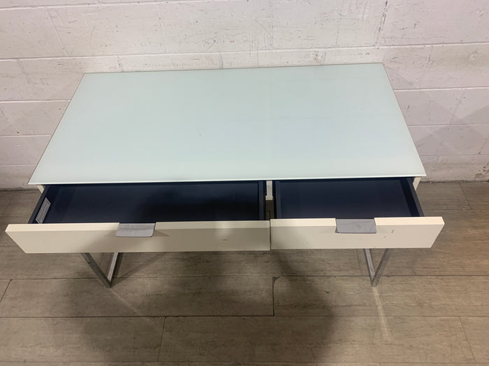 Frosted Glasstop Desk