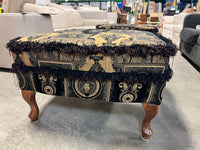 Black and Gold Ottoman
