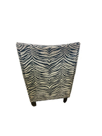 Upholstered Tiger Stripe Armchair