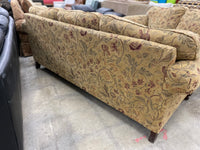 Tan Floral Sofa