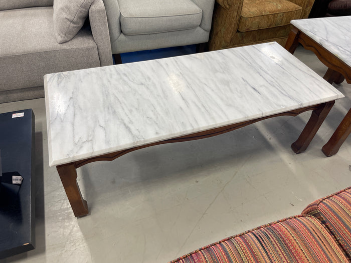 Coffee Table with Marble Top