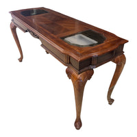 Glass Inlay Console Table