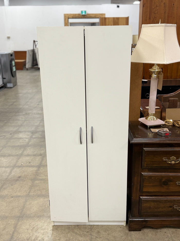 Small White Wooden Armoire
