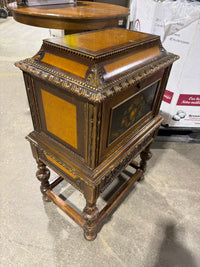 Antique Hand-painted Humidor Cabinet