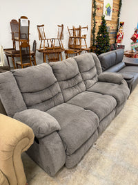 Dark Grey 3-Seater Reclining Sofa