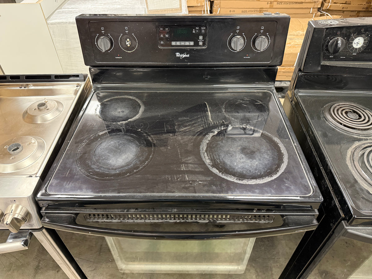 Black Whirlpool 30-inch Electric Range Stove