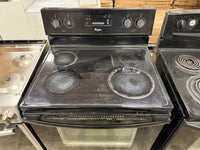 Black Whirlpool 30-inch Electric Range Stove