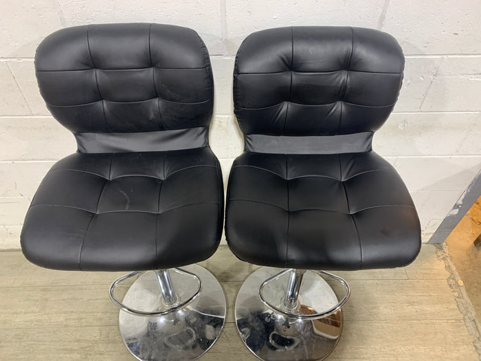Pair of Black Bar Stools