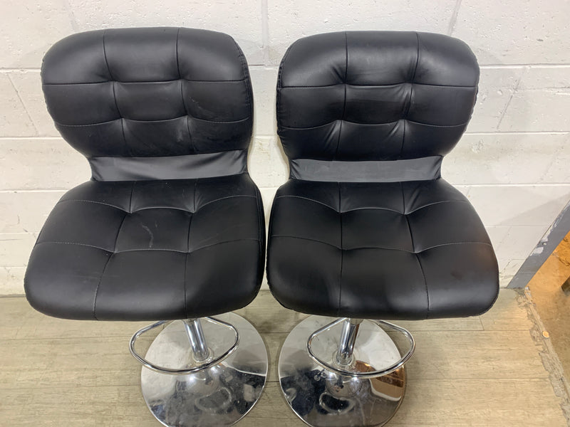 Pair of Black Bar Stools