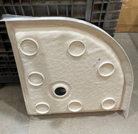 33" Acrylic Round Corner Shower Base