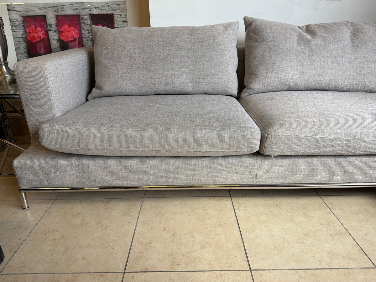 San Remo Grey Sectional Sofa - two parts