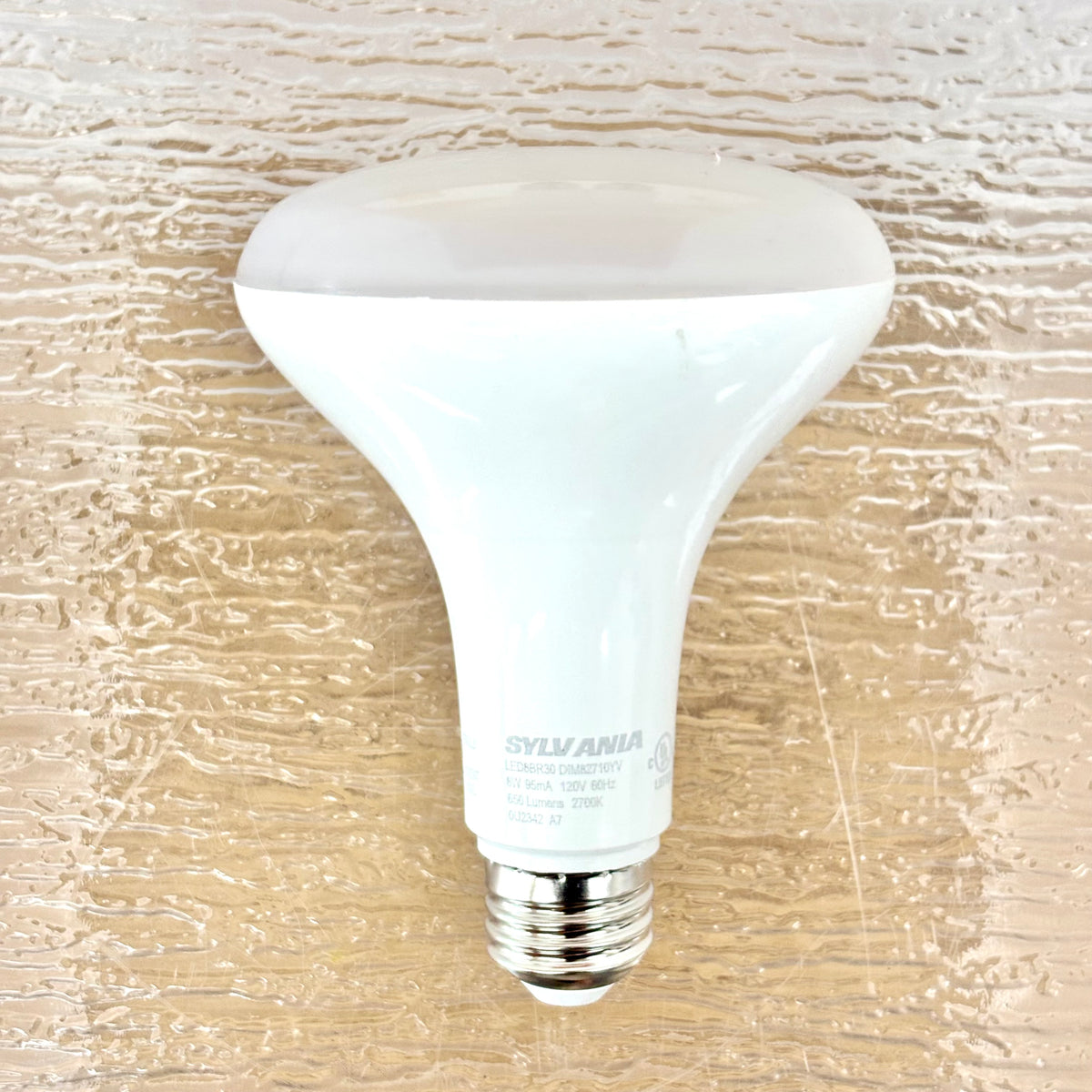 2-Pack Sylvania LED BR30 Plastic Bulb, E26 Medium, 8W, 120V, 2700K, 73954-A