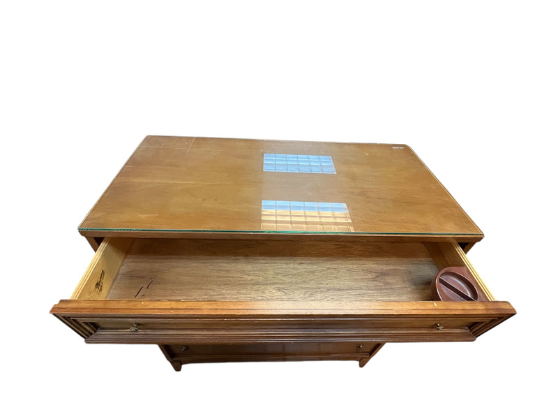 Sklar Peppler Dresser With Glass Top