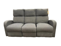 Grey 3-Seater Reclining Sofa