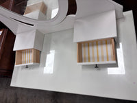 White Vanity with Mirror