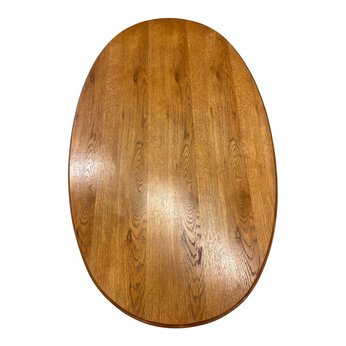 Oak Toned Oval Coffee Table