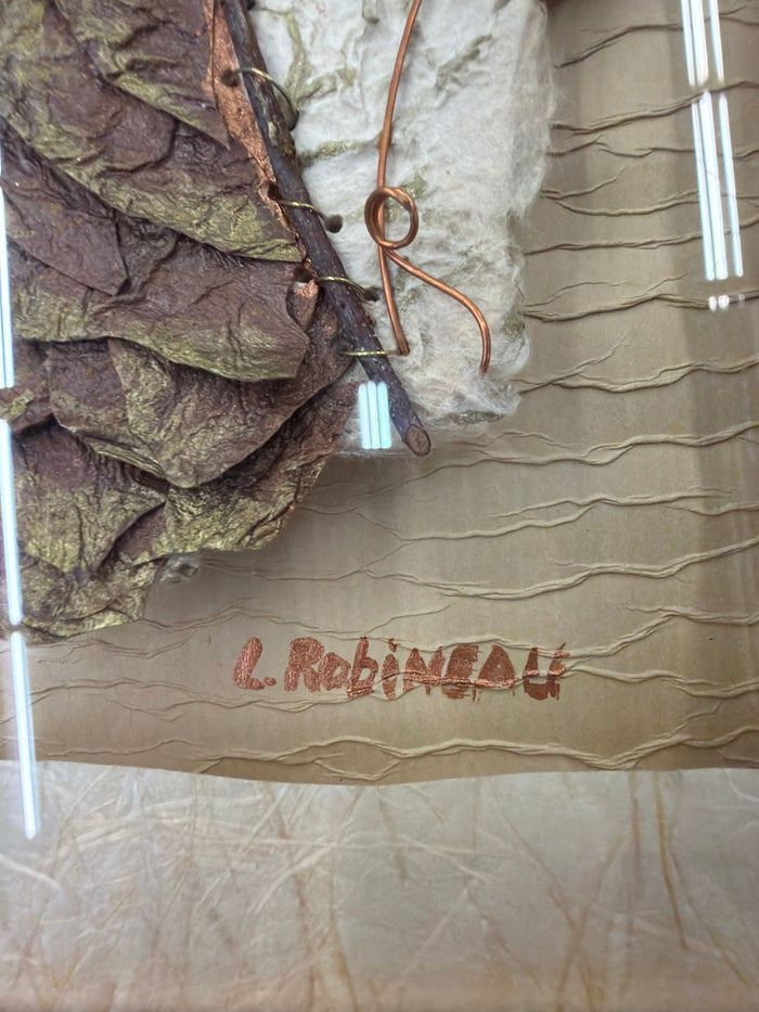 L Robineau Mixed Media Artwork (Set of Two)