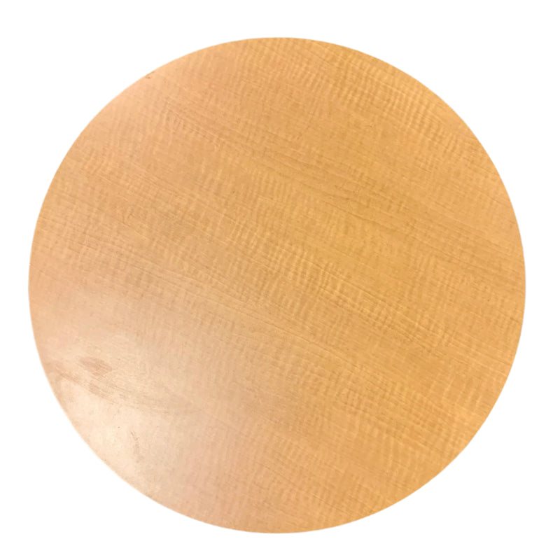 25-Inch Diameter Round Wood Coffee Table