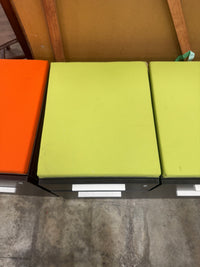 Rolling 2-Drawer Pedestal Cabinet (Green)