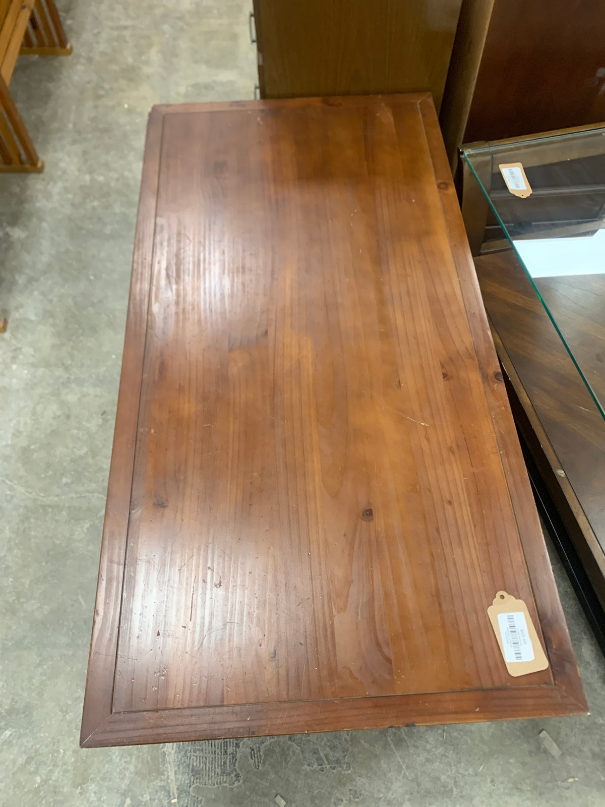 Coffee Table With Satin Nickel Knobs