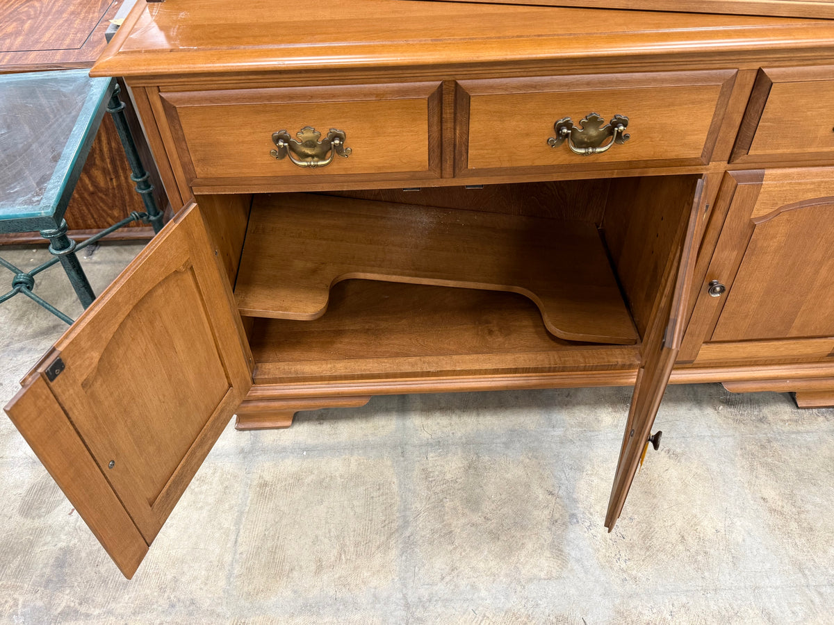 Light Brown Maple Hutch