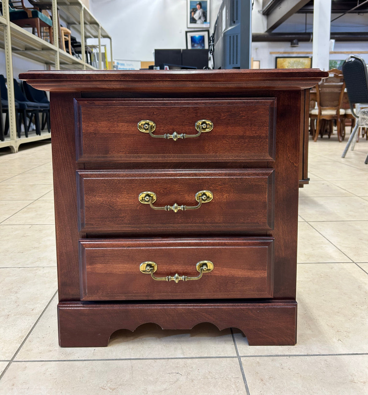 Classic Reddish Brown Nightstand