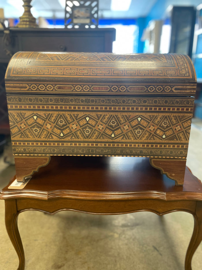 Syrian Inlaid Wooden Chest