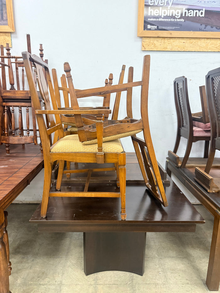 Dark Brown and Honey Brown Dining Set