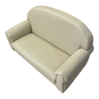 Children's Faux Leather Sofa - Cream