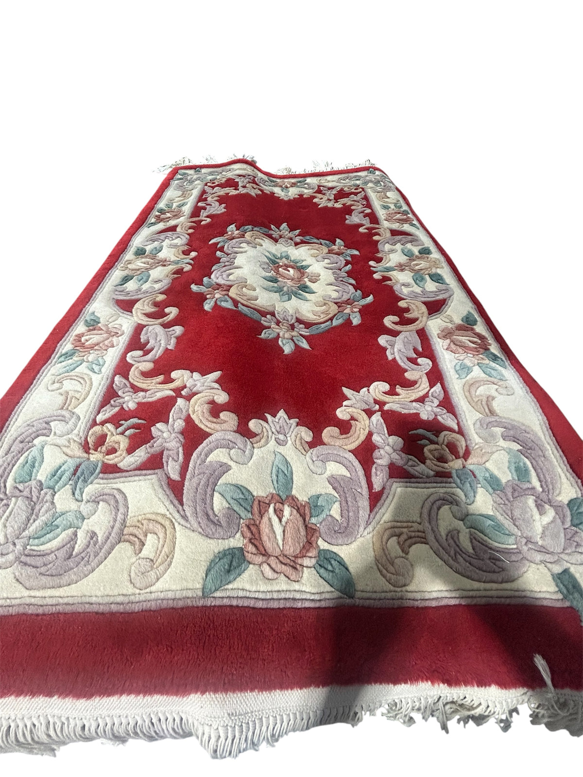 Red Rose Pure 100% Wool 3' x 5' Rug