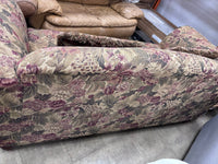 Floral-Upholstered Loveseat